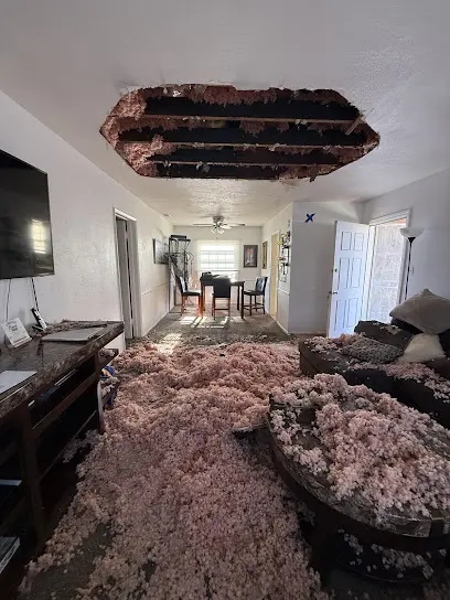 Ceiling leak water damage in a Hawthorne, CA home